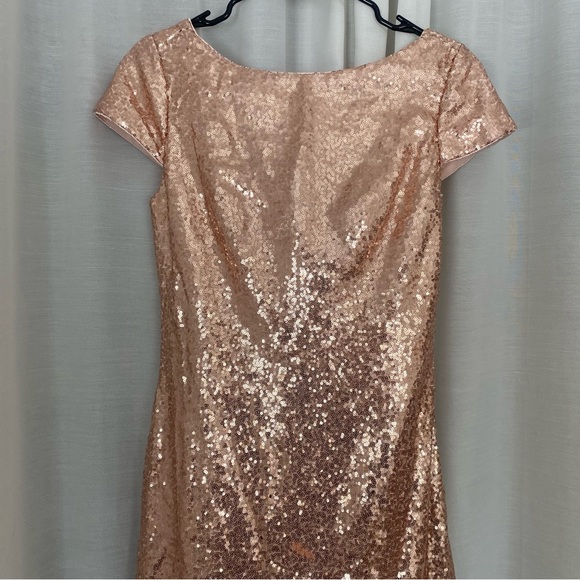 Rose Gold Sequin Dress - Picture 4 of 8